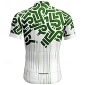 abordables Maillots pour hommes-Men's Cycling Jersey Geometric Short Sleeve Bike Tee Tshirt Jersey with 3 Rear Pockets Mountain Bike MTB Quick Dry Anatomic Design Wicking Breathable Sports Wine Red Black Blue Clothing Apparel