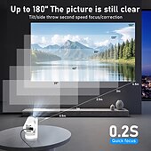 Недорогие Проекторы-y3s домашний hd проектор мини мини мини портативный wifi домашний телефон проектор android 13.0 720p (1280 720) 2g16gпредустановленный youtube и netflix wifi6 2.4/5g двухдиапазонный wifi поддерживает