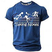 preiswerte Lustige T-Shirts für Männer-Musikfestival Herren Musik Lustig T Shirt Kurzarm T-Shirt 3D-Druck Rundhalsausschnitt Hemd Mode Täglich Lässig Straße Lässig Täglich Schwarz Rote Blau Sommer Frühling Ganzjahres Bekleidung S M L XL