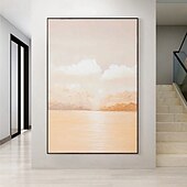 preiswerte Abstrakte Gemälde-Wellenölgemälde handgemaltes abstraktes Ölgemälde Wandkunst 3er Set beige abstrakte Malerei auf Leinwand beige Textur Gemälde Wandkunst neutrale abstrakte Malerei Wandkunst Wanddekoration