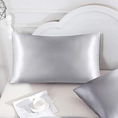 cheap Sheets &amp; Pillowcase-Satin Envelope Zipperless Pillowcase Simulated Silk Cold Feeling Pillowcase Pillow Cover