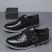 billiga Tillfällig-bruna slip-on sneakers för män med kardborreband – trendiga skor för vardagskläder och aktiv livsstil