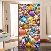 ieftine Capacele ușilor-Decorațiuni de ușă cu plajă de vară huse pentru ușă tapiserie de ușă draperie de ușă decor de fundal pentru ușă banner de ușă interioară/exterioară pentru ușa din față a fermei