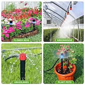 cheap Watering &amp; Irrigation-240FT Drip Irrigation System,Automatic Drip Irrigation Kit with 1/2 inch Hose 1/4 inch Distribution Tubing and Accessories,for Lawn Raised Bed Greenhouse Plant Watering System