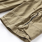 economico Classico-Per uomo Pantaloncini cargo Shorts Pantaloncini Estivi Coulisse Elastico in vita Multi-tasche Semplice Comodità Indossabile Lunghezza al ginocchio All&#039;aperto Sport Quotidiano Moda Casual Nero Cachi