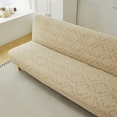 economico Copertura del divano futon-Copridivano letto senza braccioli in tessuto jacquard, copridivano elasticizzato, copridivano elastico per panca