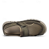 זול סנדלים חיצוניים-סנדלי גברים - עיצוב רשת נושם, סגנון נינוח לנסיעות יומיות והרפתקאות חוצות קלות