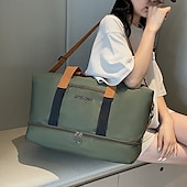 abordables stockage de bagages et de voyage-Sac de voyage week-end avec compartiment à chaussures, sac de sport avec séparation humide et sec pour femmes et hommes, sac fourre-tout léger de grande capacité pour les voyages, le sport et le