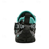 voordelige Casual Sneakers-Voor heren Sneakers Rivierschoenen Canyoning PU Leder Netstof Ademend Comfortabel Anti-slip Veters Zwart Donker paars Blauw Zomer Lente