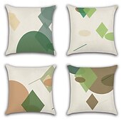 preiswerte Dekorative Wurfkissen-Geometrischer Dekorations-Wurfkissenbezug 4PC Weicher quadratischer Couchkissenschutz für Schlafzimmer Wohnzimmer Sofa Stuhl