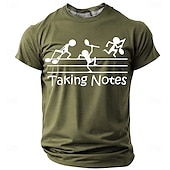preiswerte Lustige T-Shirts für Männer-Musikfestival Herren Musik Lustig T Shirt Kurzarm T-Shirt 3D-Druck Rundhalsausschnitt Hemd Mode Täglich Lässig Straße Lässig Täglich Schwarz Rote Blau Sommer Frühling Ganzjahres Bekleidung S M L XL