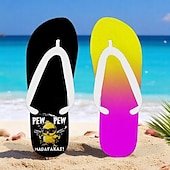 billiga Semester Sandaler-flip flops med anktryck för män – rolig och avslappnad stil för strandpromenader, sommarfester utomhus och slappa vid poolen