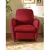 cheap Sofa Cover-Chaise Lounge Cover Solid Color Quilted Polyester Slipcovers