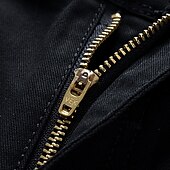 abordables Work Shorts-Men's Cargo Shorts Shorts Summer Shorts Work Shorts Golf Shorts Multi Pocket Button-Down Flap Pocket Plain Comfort Wearable Knee Length Outdoor Sport Daily Fashion Casual Black Yellow