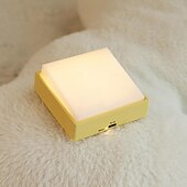 abordables 123496-Veilleuse fantaisie sans fil à intensité variable, applique murale magnétique portable à piles rechargeable, design à bascule, pour chambre à coucher, chambre d&#039;enfant, salle de bain, couloir, cuisine