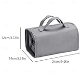 cheap Jewelry &amp; Cosmetic Storage-Leather Travel Cosmetic Bag Large Capacity Portable Women Makeup Case Waterproof Toiletry Makeup Organizer Storage Bag Foldable 4 In 1 Travel Toiletry Bag Cosmetics Storage Bag