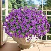 economico Piante e Fiori Artificiali-20 mazzi di fiori artificiali per decorazioni esterne fiori di seta finti resistenti ai raggi UV piante finte margherita artificiale eucalipto per primavera estate giardino cortile portico finestra