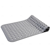 preiswerte Rutschfeste Badewannenmatte-Badematte, rutschfeste Badewannenmatte, antibakterielle Duschmatte, extra lang, 90 x 40 cm, starker Saugnapfgriff, maschinenwaschbar, BPA-frei, ungiftig, phthalatfrei, latexfrei