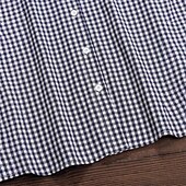 tanie Damskie topy w paski i geometryczne-Damskie Sukienka mini Sukienka koszulowa Codzienne sukienki Moda Klasyczny Nowoczesny Na zewnątrz Urlop Święto Regularny Kratka Długi rękaw Kołnierzyk koszuli Niebieski Lato