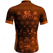 abordables Maillots pour hommes-Homme Maillot de cyclisme Manche Courte Cyclisme T-shirt Maillot avec 3 poches arrière VTT Vélo tout terrain Respirant Séchage Rapide Design Anatomique Évacuation de l&#039;Humidité Jaune Rouge Rouge