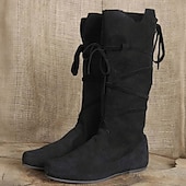 preiswerte Schuhe-Retro Vintage mittelalterliche Renaissance-Schuhe, Pirat, Ritter, Ritter, Herren, Damen, Unisex, Halloween, Event/Party, Maskerade-Schuhe, ausgefallene mittelalterliche Stiefel