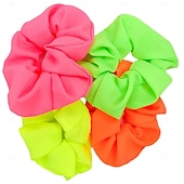 levne Příslušenství a další-Retro 80. léta Ozdoby Scrunchies Disko Pevná barva Dámské předvečer Všech svatých Karneval Pride Parade Měsíc hrdosti Dospělé Doplňky do vlasů Celý rok