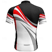 economico Maglie da uomo-Per uomo Maglia da Ciclismo Geometrico Manica Corta Bicicletta Maglietta Maglia con 3 tasche posteriori Mountain Bike MTB Asciugatura Rapida Design Anatomico Assorbente Traspirante Gli sport Giallo