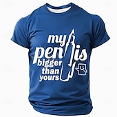 preiswerte Lustige T-Shirts für Männer-Herren Humor für Erwachsene T Shirt Kurzarm T-Shirt 3D-Druck Rundhalsausschnitt Hemd Mode Täglich Basic Straße Lässig Täglich Schwarz Rote Blau Sommer Frühling Ganzjahres Bekleidung S M L XL XXL XXXL