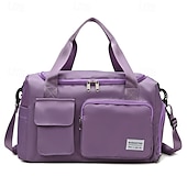 baratos armazenamento de bagagem e viagem-Bolsa de viagem de fim de semana, bolsa esportiva com compartimento para sapatos, bolsa de ginástica com compartimento para roupas molhadas e secas para mulheres e homens, bolsa de ombro de grande