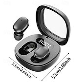 preiswerte TWS Echte kabellose Kopfhörer-True Wireless Kopfhörer TWS Ohrstöpsel In-Ear Bluetooth 5.3 ergonomisches Design mit Ladebox LED Stromanzeige für Reisen Radfahren