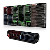 お買い得  家庭用品-Excel チートシート デスクマット、ショートカット付き XL マウスパッド、31.5&quot;x11.8&quot; または 35.4&quot;x15.7&quot;、デスクプロテクター、滑り止め、防水、オフィスワーク &amp;プロフェッショナル向けのゲーム、生産性ギフト &amp;学生