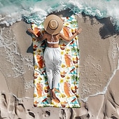 cheap Beach Towel Sets-Printed Beach Towel, Lightweight Quick-Dry Sand-Free Beach Blanket, Ideal for Travel, Pool, and Outdoor Use