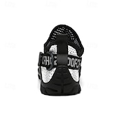 voordelige Casual Sneakers-Voor heren Sneakers Rivierschoenen Canyoning PU Leder Netstof Ademend Comfortabel Anti-slip Veters Zwart Donker paars Blauw Zomer Lente