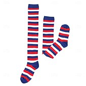  250-jähriges Jubiläum USA Handschuhe Strümpfe / Strumpfhosen USA Flagge Lässig Erwachsene Herren Damen Fünfhundertjahrfeier Maskerade Unabhängigkeitstag / 4. Juli Lässig Festival Verkleiden