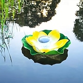 economico Luci subacquee-1 pz luce galleggiante solare per laghetto con loto, luce da giardino per esterni, cortile, foglia di loto, decorazione per laghetto, piscina, illuminazione, luce galleggiante per l&#039;acqua