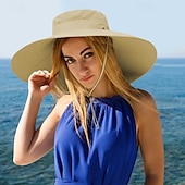 cheap Sun Hats-Large Edge Bucket Cap for Both Sexes Summer Large Edge UV Sun Hat Breathable Fisherman Hat