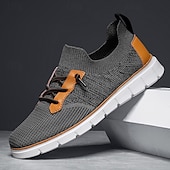 cheap Men&#039;s Sneakers-Men&#039;s Knit Athletic Sneakers – Lightweight Breathable Running and Walking Shoes for Gym, Work and Travel