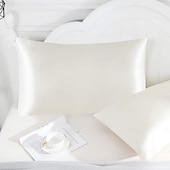 cheap Sheets &amp; Pillowcase-Satin Envelope Zipperless Pillowcase Simulated Silk Cold Feeling Pillowcase Pillow Cover