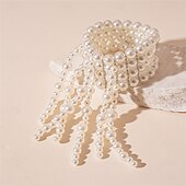 abordables Bracelets-Bracelet Jonc Le style rétro Classique Mini ancien Mode Tendance Bracelet Bijoux Blanche Rond pour Mariage Soirée Fiançailles Bal de promo