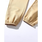 baratos Calças Cargo-Homens Calças Cargo Calças Cintura elástica Bolso multi Tecido Secagem Rápida Vestível Comprimento total Diário Casual Preto Verde Claro