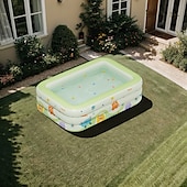 cheap Pools, Hot Tubs &amp; Supplies-3/4-Layer Inflatable Monster Pattern Swimming Pool - Family Size, Thick PVC Material, Easy Storage &amp; Transport, Perfect for Outdoor Water Fun, Summer Parties, and Backyard Entertainment, Pool Floats