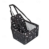 abordables Fundas de asiento para coche-Asiento elevador para coche plegable para perros, impermeable y transpirable, bolsa de viaje para perros pequeños y medianos