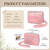 economico Per le donne-portafoglio fotografico personalizzato, regalo migliore per la mamma, mini portamonete portatile con design staccabile, elegante portafoglio multifunzionale, perfetto per regali di San Valentino e per la festa della mamma