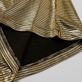 preiswerte Freizeithosen-Herren Disco-Hosen Schlaghosen Hose Freizeithose Knöpfe Tasche Einfach Komfort Party Bühne Disco-Lichter Mode Lässig Gold Mikroelastisch