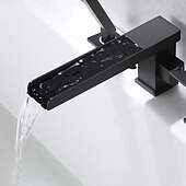 olcso Csaptelepek fürdőkádhoz-Kád csaptelep - Modern Kortárs Festett felületek Római kád Réz szelep Bath Shower Mixer Taps