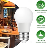 baratos Lâmpadas LED Redondas-Lâmpadas LED com base de parafuso E27 AC12V DC12-24V 3W 7W Lâmpadas LED globo não reguláveis para casa, quarto, sala de estar, escritório, 4 peças