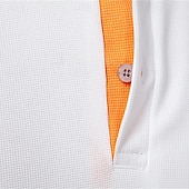 economico Polo classica da uomo-Per uomo Magliette Polo a Nido d&#039;Ape Maglia da golf Lavoro Casuale Bavero Manica Corta Essenziale Moderno Blocco di colori Patchwork Bottoni Estate Vestibilità regolare Nero Bianco Blu marino Verde