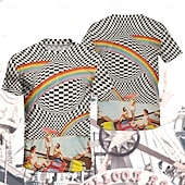 levne Topy-Trička Retro plakát Retro dívka Grafika Pro Pánské Dospělé Plesová maškaráda 3D tisk Dovolená Párty