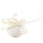 tanie Fascynatory i kapelusze-Nakrycie głowy Sinamay Ślub Wieczorna impreza Elegancja Ślub Z Kwiat Winieta Nakrycia Głowy