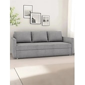 baratos Capa do sofá futon.-capa de sofá-cama capa de futon capa de poliéster acolchoado de cor sólida capa frihetcover litb capa prime